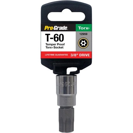 Pro-Grade Tools 3/8" Dr. T60 Tapmer Proof Torx Socket 12959